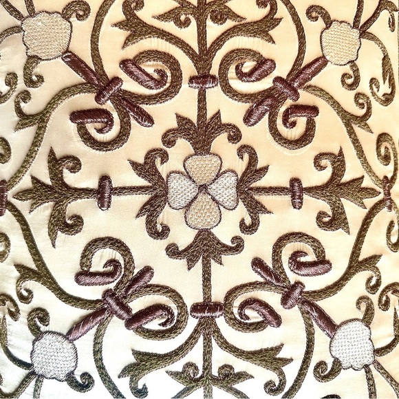 Gerry Nichol, Inc. Cushions Silk Fringed Beaded Handcrafted Luxury - Picture 7 of 16